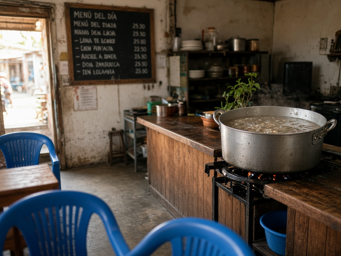 Fachada del Comedor El Patio en el mercado
